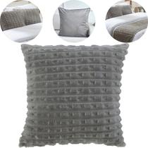 Capa para Almofada Travesseiro de Tecido Assento de Cadeira Sofa Cama 43x43cm Poliéster Premium Elegante Macia Capa para Almofada Travesseiro de Tecido Assento de Cadeira Sofa Cama 43x43cm Poliéster Premium Elegante Macia