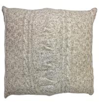 Capa para almofada tricot wrin natural- quadrada - Díspar Design
