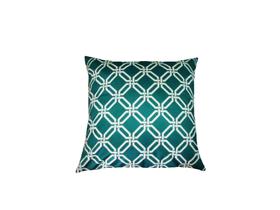 Capa para Almofadas 55x55 Tecido Veludo Estampa Geométrica Cor Verde - Nallu Decor Capa para Almofadas 55x55 Tecido Veludo Estampa Geométrica Cor Verde - Nallu Decor