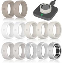 Capa para anel ZOOROO, kit com 12 unidades, silicone, compatível com Oura Ring Gen 3/4 Capa para anel ZOOROO, kit com 12 unidades, silicone, compatível com Oura Ring Gen 3/4