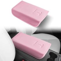 Capa para Apoio de Braço do Console Central POKUNG Tesla Model 3 Y Rosa