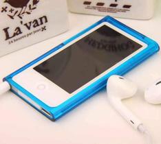 Capa para Apple iPod Nano 7 8 Crystal Clear, capa completa azul
