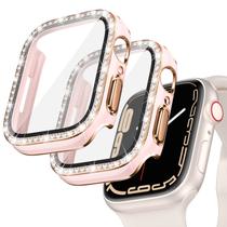 Capa para Apple Watch Goton Bling Series 9/8/7 45 mm, pacote com 2