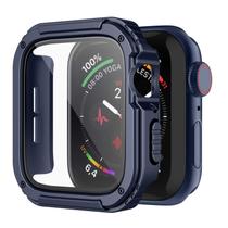 Capa para Apple Watch Recoppa Rugged 44 mm com protetor de tela azul Capa para Apple Watch Recoppa Rugged 44 mm com protetor de tela azul