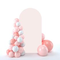 Capa para Arco de Casamento bricia 220x122 cm Dupla Face Rosa Blush