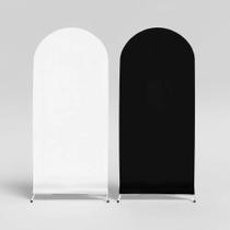Capa Para Arco Romano Dupla Face Ideal P Branco - Preto