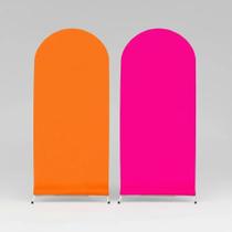 Capa Para Arco Romano Dupla Face Ideal P Laranja - Rosa