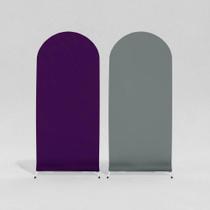 Capa Para Arco Romano Dupla Face Ideal Pra Roxo - Cinza