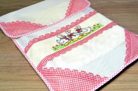 Capa para Assadeira Patinhos Engravatados Capa para Assadeira Patinhos Engravatados