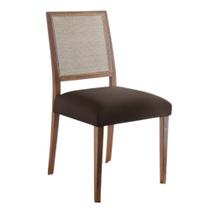 Capa Para Assento de Cadeiras Sala Jantar Malha Lisa Lavável Com Elástico Resistente Cor Marrom