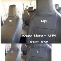 capa para banco automotivo em couro preto para volkswagen up! 20/21