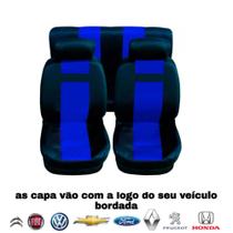 capa para banco automotivo em tecido nylon cor azul para Clio 98