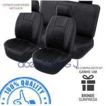 capa para banco completo em couro preto para p Clio sedan 2002