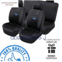 capa para banco completo em couro preto para p Ford Ka 2011