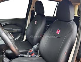 Capa para Banco Couro Fiat Novo Uno 2018 encosto Removivel