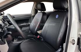 Capa para Banco Couro Volkswagen Virtus 2020 Encosto traseiro Bipartido