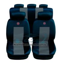 capa para banco de carro em couro cor preto/cinza argo 2019