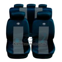 capa para banco de carro em couro cor preto/cinza Corolla Cross 2021 /2022