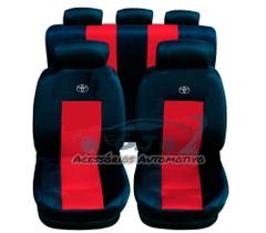 capa para banco de carro em couro cor vermelho Etios 2015 capa para banco de carro em couro cor vermelho Etios 2015