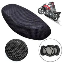 Capa Para Banco De Moto Térmica Impermeável Ventilada Preta