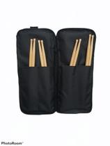 Capa Para Baquetas De Extra Luxo Com 4 Bolsos Internos