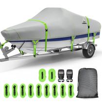 Capa para Barco UIRWAY 20-22 pés Impermeável Resistente Cinza Capa para Barco UIRWAY 20-22 pés Impermeável Resistente Cinza