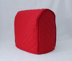 Capa para Batedeira Simple Home Inspirations Matelassê Vermelha 38x33x20 cm