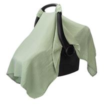 Capa para Bebê Confortável Comfy Cubs em Rayon de Bambu Muslin Verde Sálvia