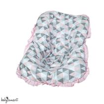 Capa para bebê conforto 100% algodão Triângulo rosa
