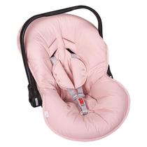 Capa Para Bebê Conforto Ajustável Almofadada Batistela Rosa