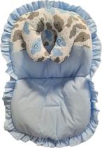 Capa para bebe Conforto+Apoio de pescoço Nuvem Azul bebe Menino - Doce Mania