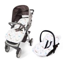 Capa Para Bebe Conforto/ Carrinho de passeio Acolchoada Estampada 1 Peça - Papi