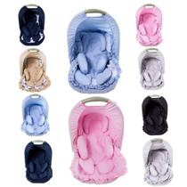 Capa Para Bebê Conforto com Apoio Redutor e Capota Menina Menino 03 Peças Capa Para Bebê Conforto com Apoio Redutor e Capota Menina Menino 03 Peças