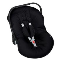 Capa para Bebê Conforto com Protetor de Cinto - Preto - Batistela Baby - Envio Imediato