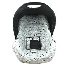 Capa para bebe conforto - panda c/ preto