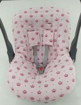 Capa Para Bebê Conforto Protetor Universal (coroa Rosa) - Decor Baby