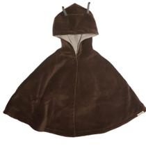 Capa para bebê estilo poncho com capuz caracol Capa para bebê estilo poncho com capuz caracol
