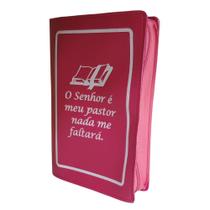 Capa Para Bíblia de Estudo Grande com Zíper Escrito O Senhor é meu Pastor N 13