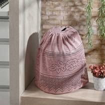 Capa para Botijao Interlar Em Renda Color Retro Rose Capa para Botijao Interlar Em Renda Color Retro Rose