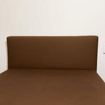 Capa Para Cabeceira Protetor Anti Poeira Matelado Cama Padrão Marrom