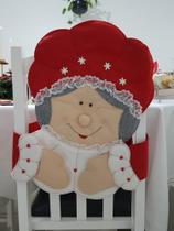 Capa para Cadeira de Natal Mamãe Noel Luxo