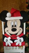 Capa para cadeira de Natal Mickey
