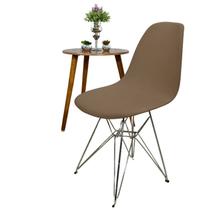 Capa para Cadeira Eames 4 Unidades Chocolate Malha Premium