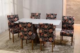 Capa para Cadeira Estampada com 04 unidades