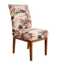 Capa para Cadeira Jantar Malha Com Elástico Boho