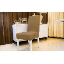 Capa Para Cadeira Malha Gel 120G Bruxelas Bege Cód. 1059 Capa Para Cadeira Malha Gel 120G Bruxelas Bege Cód. 1059