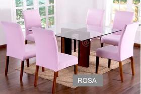 Capa Para Cadeira Mesa De Jantar 08 Lugares Malha Gel Oferta