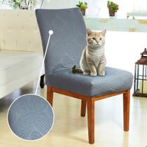 Capa para Cadeira Mesa Jantar Matelada Cinza Luxo Exclusivo