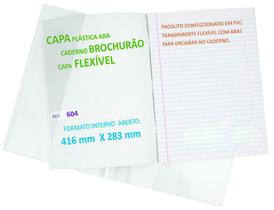 Capa para caderno brocurão (capa flexivel) deo kit 10 unidades