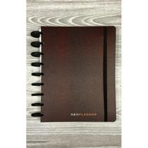 Capa para caderno de disco Neoplanner - Couro Escuro Capa para caderno de disco Neoplanner - Couro Escuro